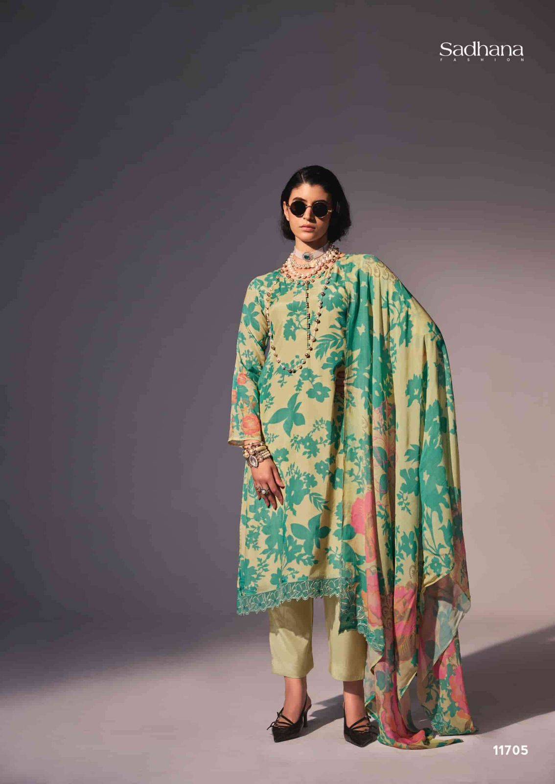 NIMRI By SADHANA FASHION 11701 To 17706 Series Stylish Beautiful Colourful BEMBERG SILK Dresses At Wholesale Price